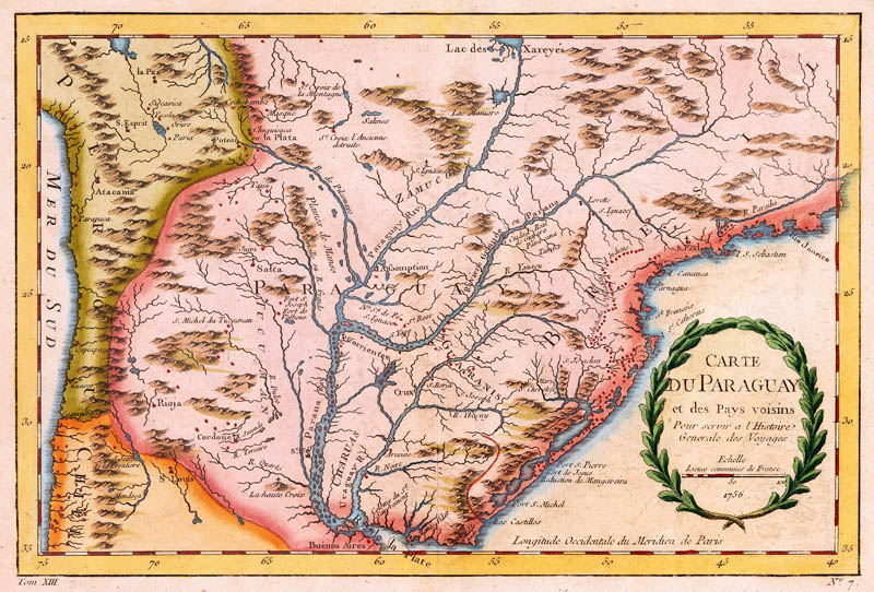 Paraguay 1756 Bellin